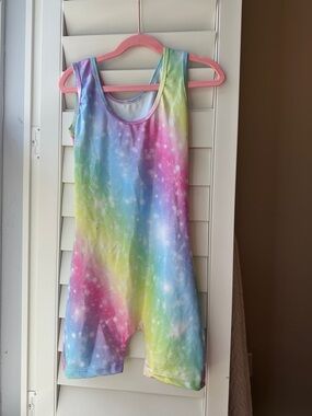 Pastel Rainbow Galaxy Sleeveless Romper